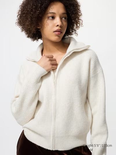 Soufflé Yarn Full-Zip Cardigan