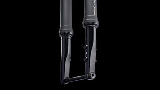 Lower view of the Cane Creek Invert gravel suspension fork