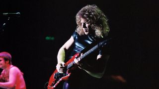 Brad Gillis lead guitar, Ozzy Osbourne Speak of the Devil tour 14 December 1982 Wembley Arena