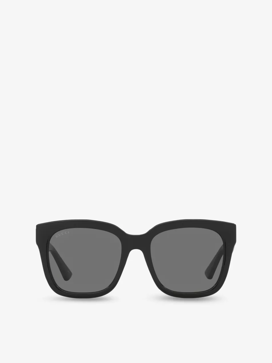 Gg1338s Rectangle-Frame Injected Sunglasses