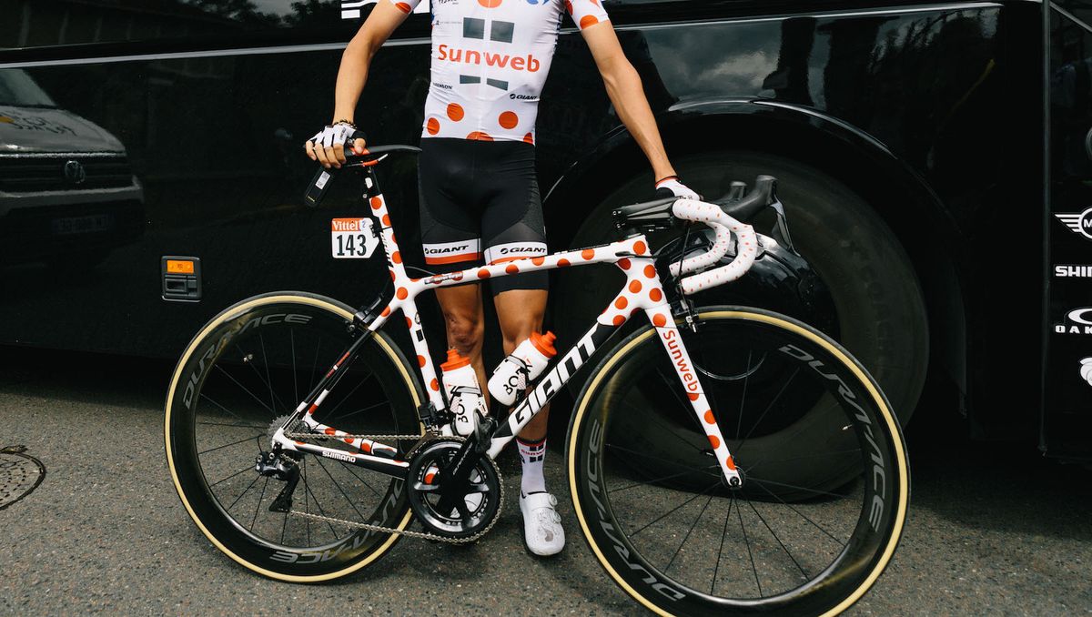 Barguil opted for aero wheels on the flat stage into Paris