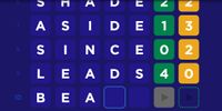 A word puzzle game grid