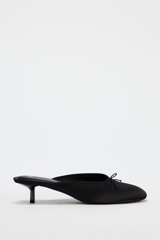 Heeled Mules With Bow