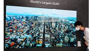 LG OLED.EX panel on display in Korea