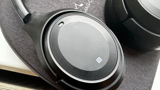 SoundMagic P60BT outer panel of the earcup