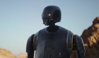 Rogue One: A Star Wars Story K-2SO standing in the desert