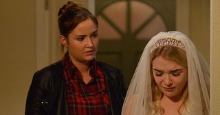 Abi tells Lauren she was in love with Steven. Lauren Branning, Abi Branning in Eastenders.