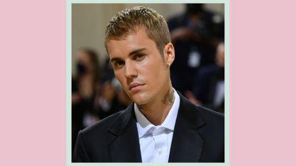 Justin Bieber attends The 2021 Met Gala Celebrating In America: A Lexicon Of Fashion at Metropolitan Museum of Art on September 13, 2021 in New York City.