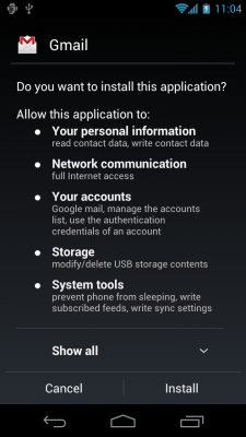 Sideloading Gmail