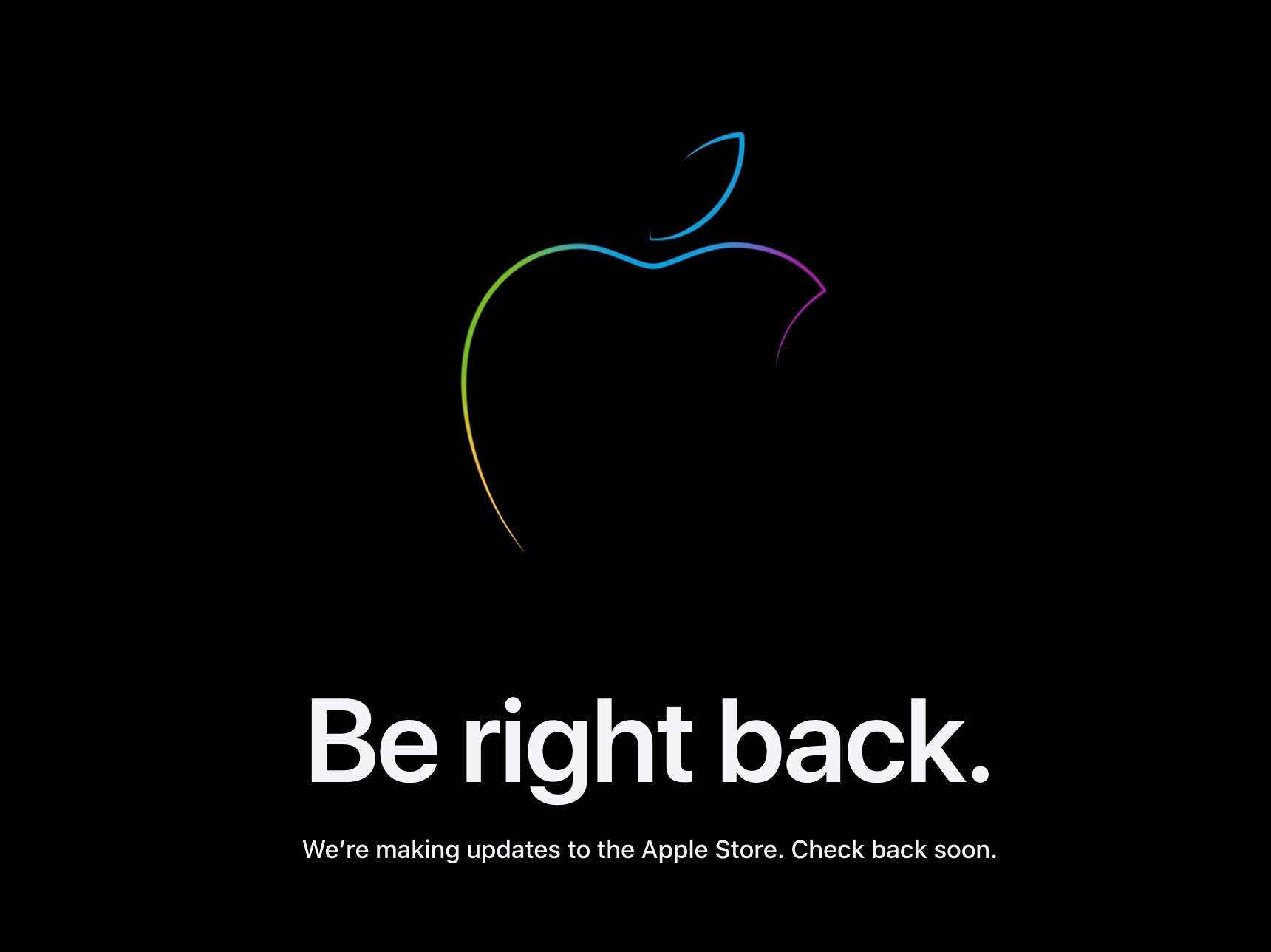 Apple Store Be right back
