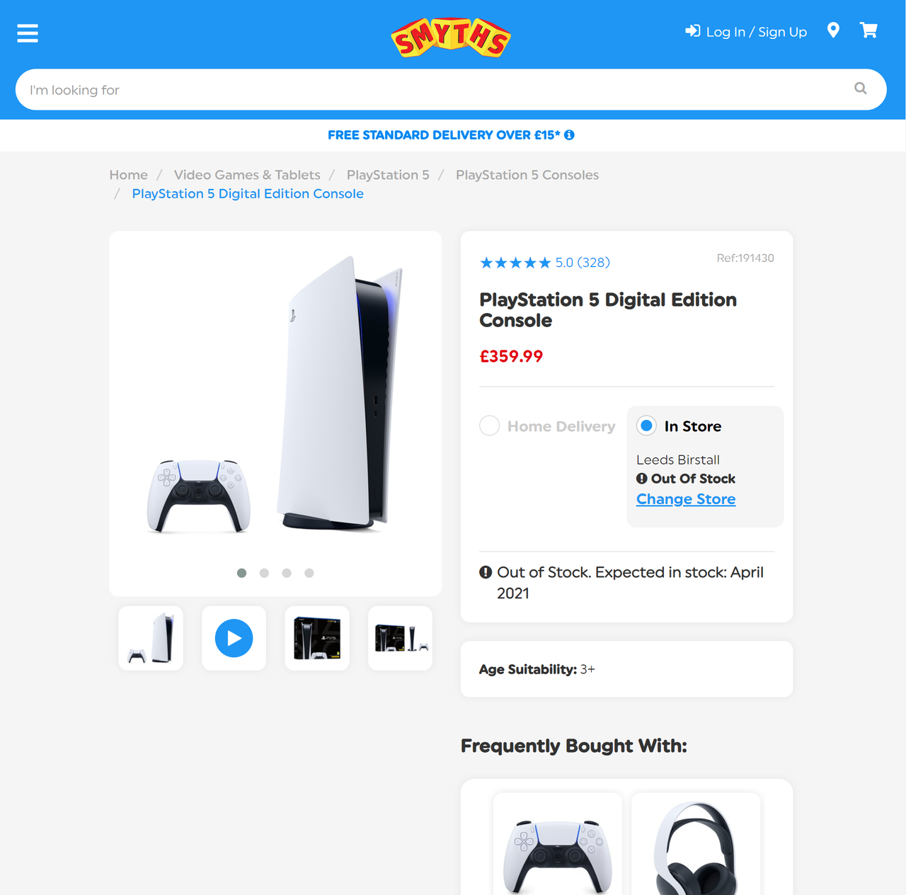 Smyths PS5 restock hope as PlayStation 5 consoles listed for April