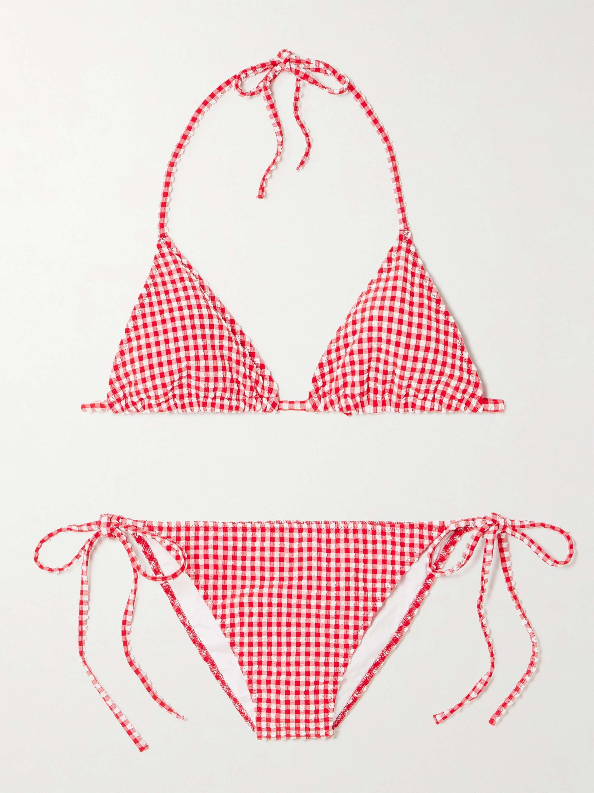 Sabrina Gingham Seersucker Bikini