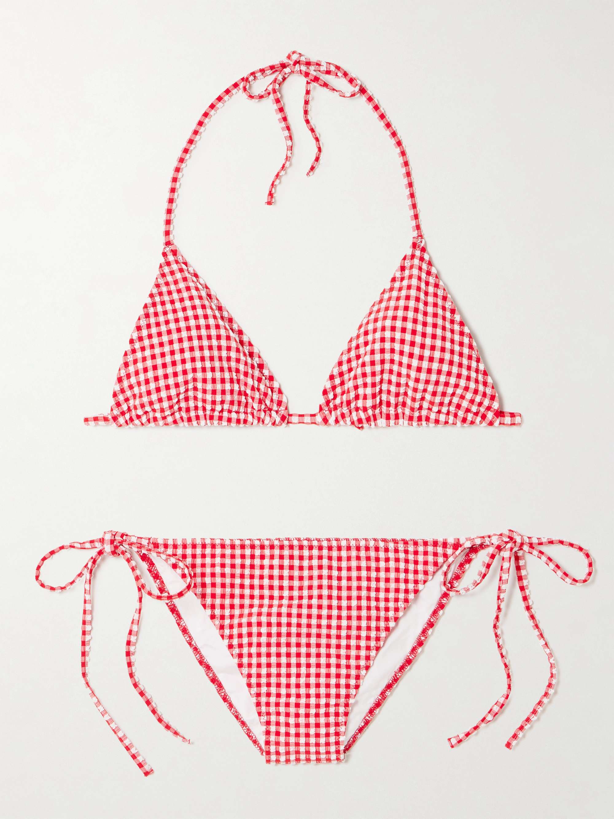 Sabrina Gingham Seersucker Bikini