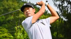 Kevin Na takes a shot during LIV Golf Greenbrier