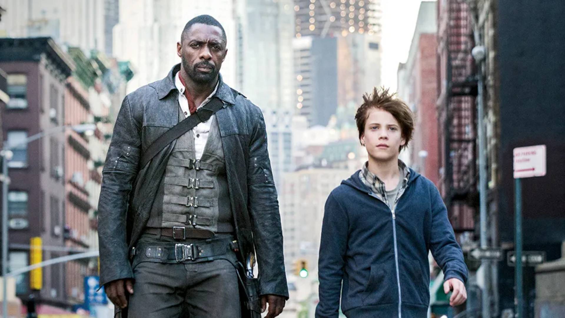 Idris Elba and Tom Taylor in The Dark Tower