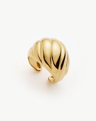 Rouje Kat Chunky Dome Ring | 18ct Gold Plated