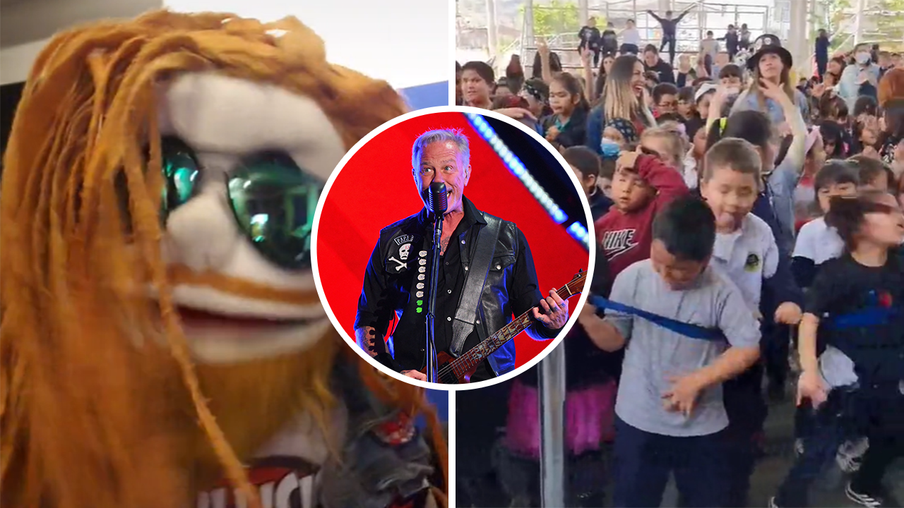 Bullicio Puppets and James Hetfield of Metallica