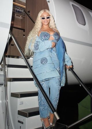 Beyonce denim outfit
