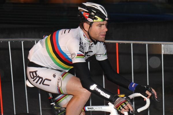 Cadel Evans (BMC Racing Team) in action in Emmen.