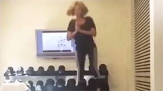 Beyonce Workout: The Butt: Explosive Lateral Bench Hops