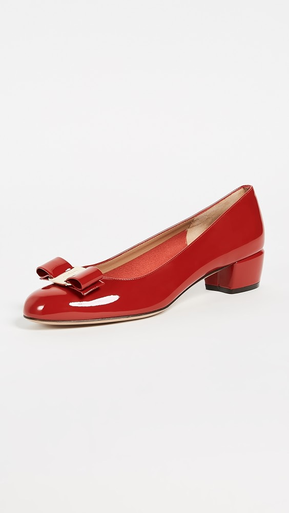 Vara Low Heel Pumps - Rosso