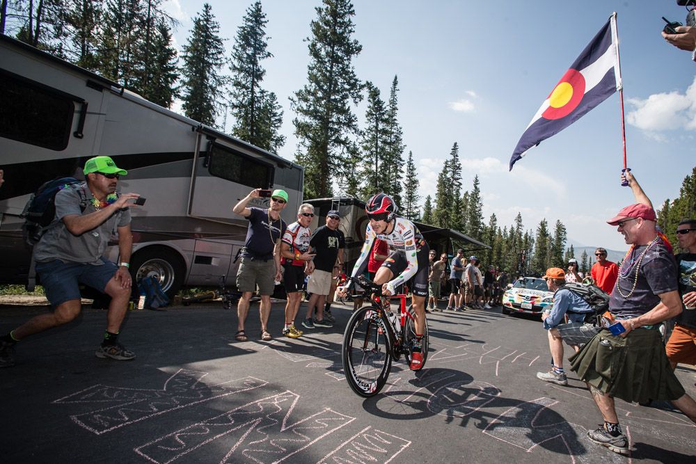 Lachlan Morton (Jelly Belly) put in a strong fifth place finish today