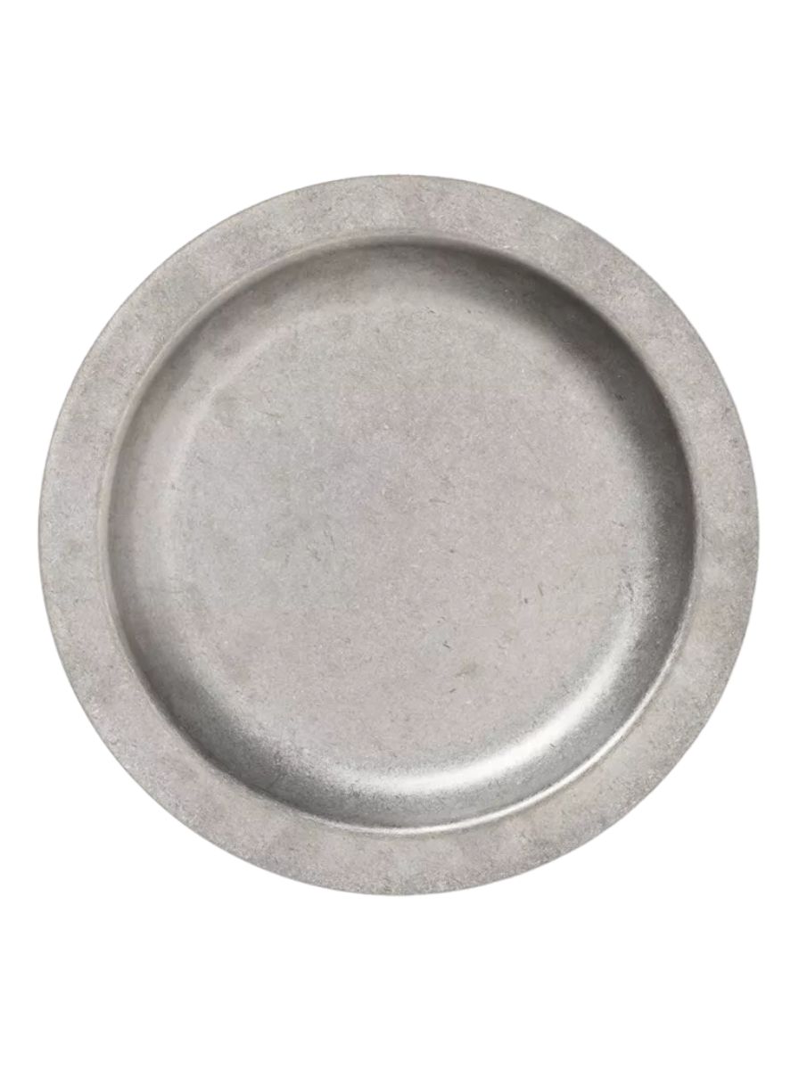 FERM LIVING, Tumbled Stainless-Steel Plate