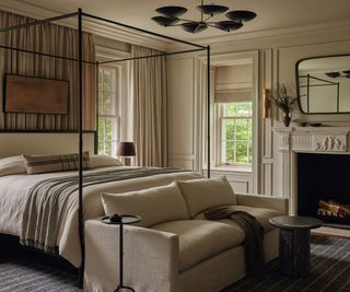 bedroom with palette of neutral colours