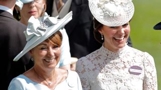 Kate and Carole Middleton attend day 1 of Royal Ascot at Ascot Racecourse on June 20, 2017