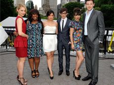 The cast of Glee at the Fox Upfront Party