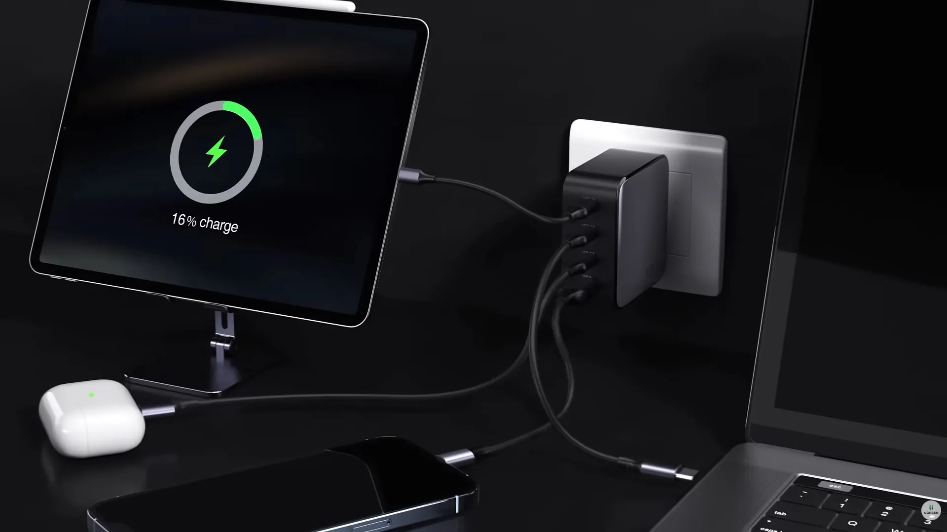 Зарядное устройство Ugreen Nexode 100W GaN подешевело на Amazon до $39,98: (Image credit: Ugreen)