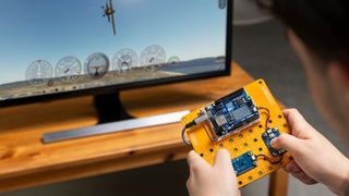 One project possible with the new Arduino Plug and Make Kit is a game controller