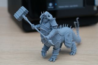 A small 3D model printed with a Creality Halot-One Plus 3D printer