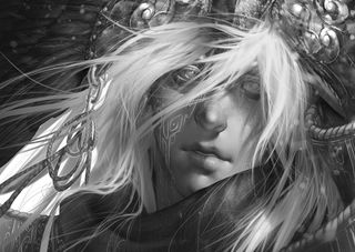 digital artists Rachel Walpole black and white image of woman