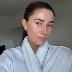 Selfie of beauty editor Eleanor Vousden after doing Medicube skincare routine