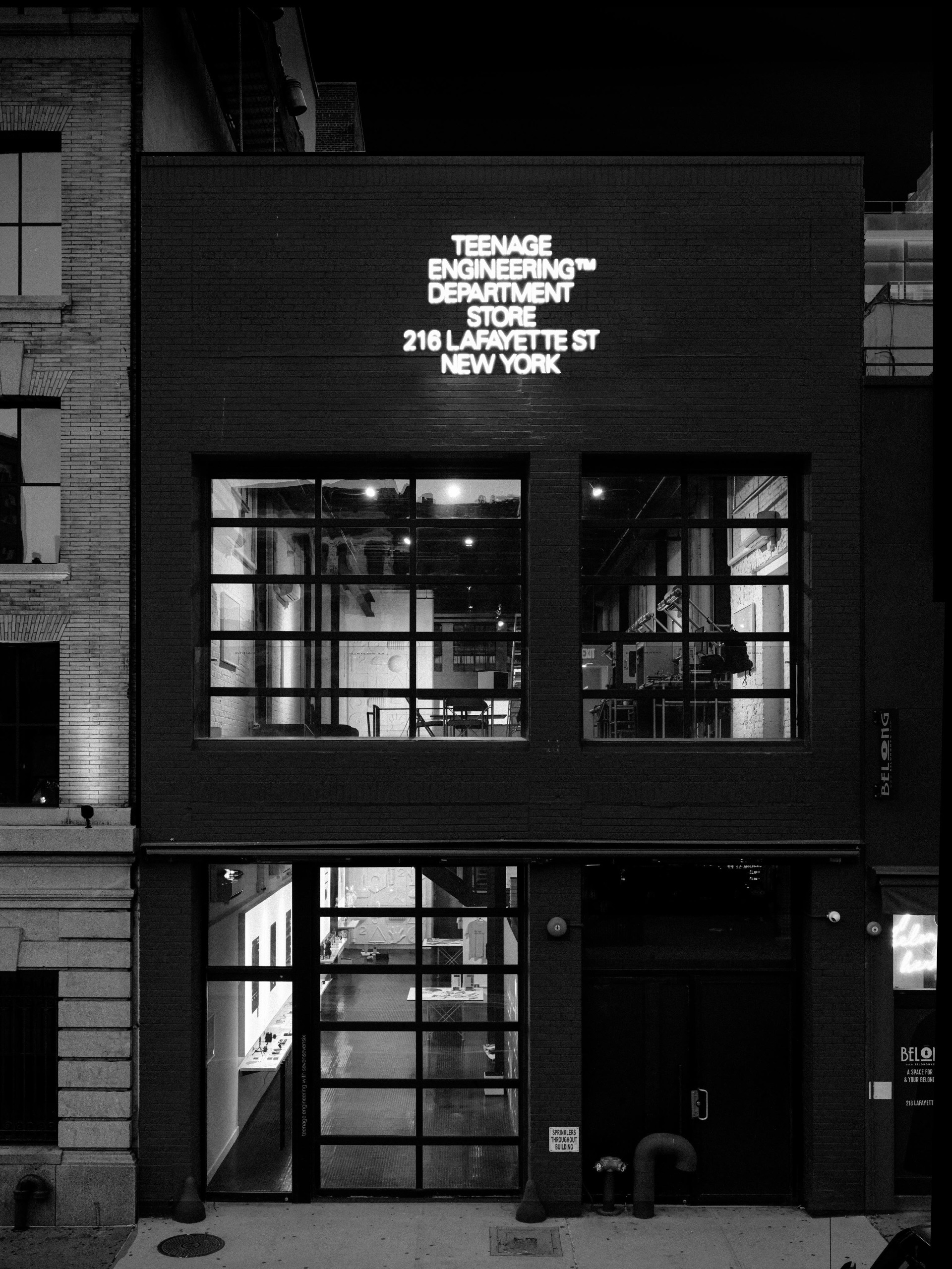 The new Teenage Engineering Department Store at 216 Lafayette Street, New York