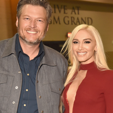Blake Shelton (L) and Gwen Stefani attend the 53rd Academy of Country Music Awards at MGM Grand Garden Arena on April 15, 2018 in Las Vegas, Nevada.