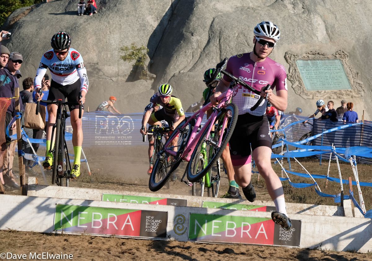 Peter Goguen (Race CF) was still leading halfway through the first lap