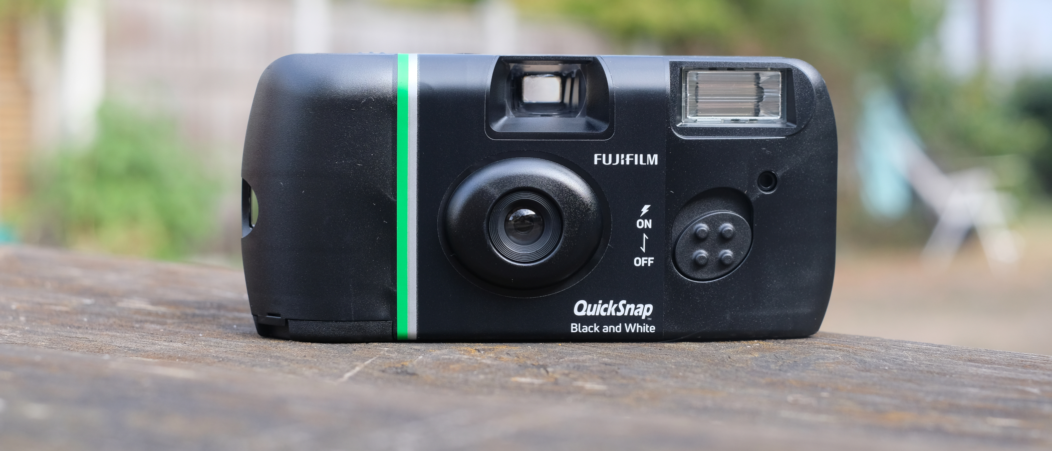 Photograph of Fujifilm QuickSnap Black and White disposable camera