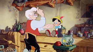 Geppetto and Pinocchio in the original Pinocchio.