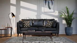 Unreal Engine and Unity learn a game engine; a sofa rendered in real time using Unreal Engine
