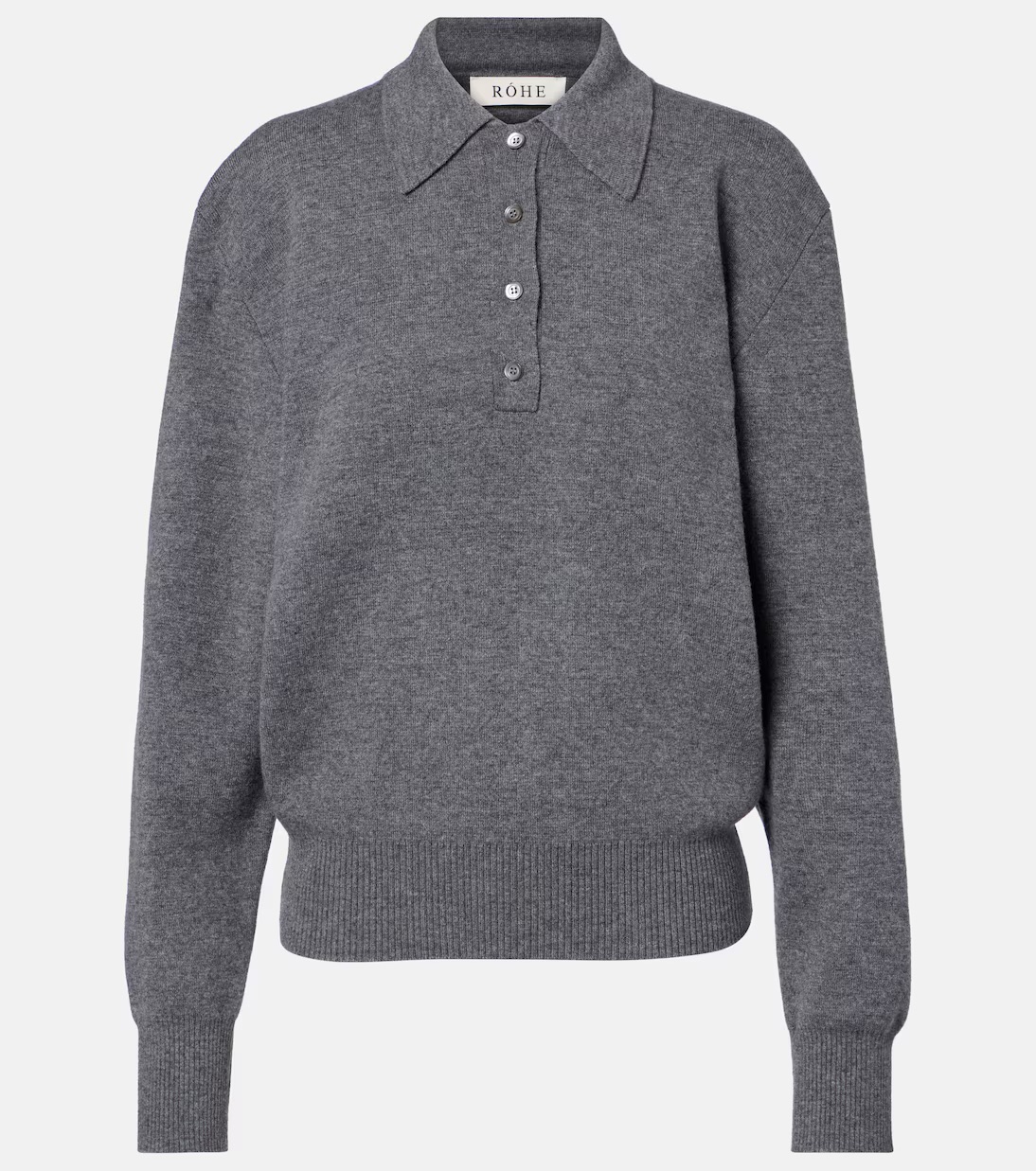 Rohe, Wool and cashmere polo sweater