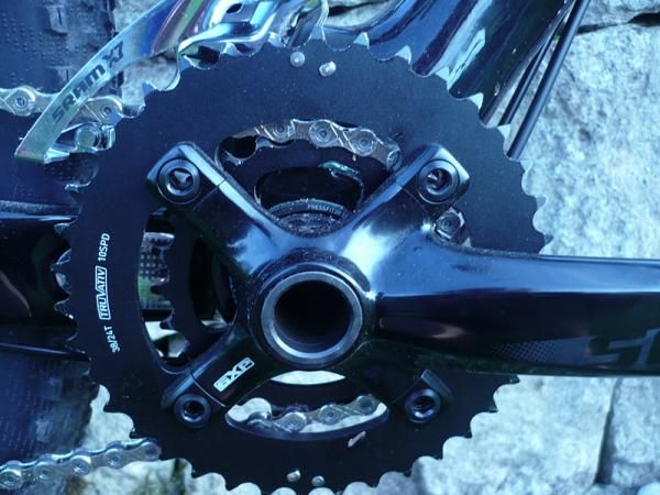 The SRAM S1250 crankset, with 22 x 36 chainrings.