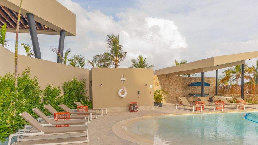 The pool at the Hilton Gardens Dominican Republic. 