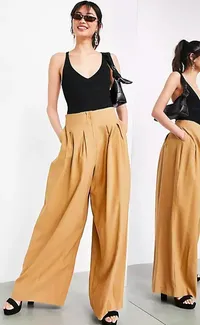 &nbsp;Pleat Front Wide Leg Pants $93 (£65) | ASOS
