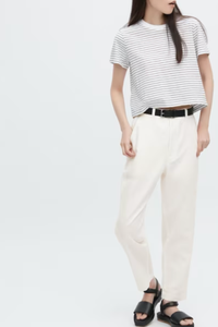 UNIQLO Linen Cotton Tapered Pants, $50