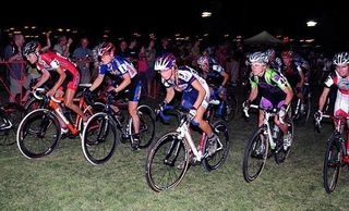 The start of the women's field in Cross Vegas