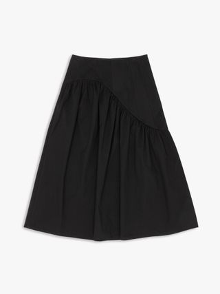 Maeve Midi Skirt - Caviar Twill