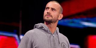 CM Punk looking off into the distance