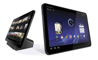 Motorola also showed off their XOOM, a 10" tablet underpinned by the yet-to-be-released Android 3.0